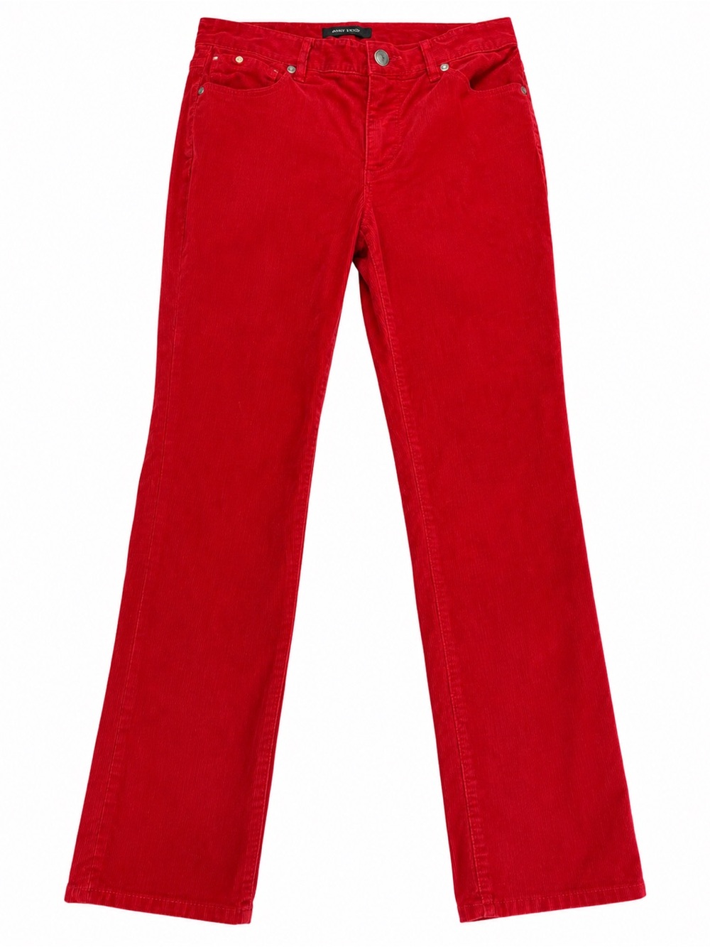 Talbots Red Corduroy Skinny-to-Straight Pants